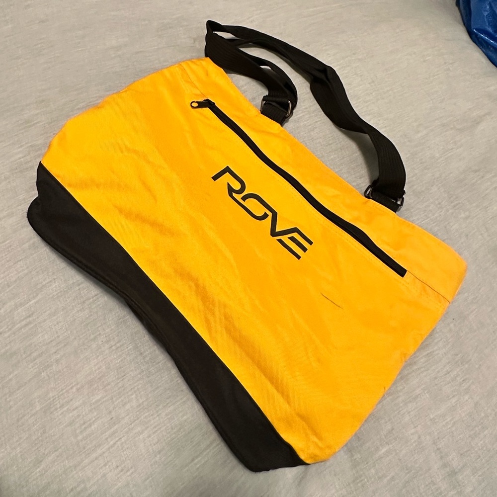 Rove Yellow multi pocket tote bag